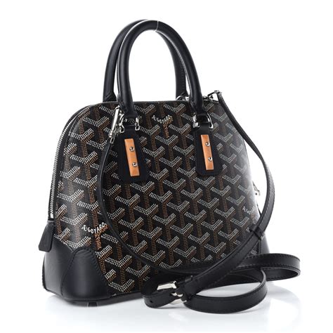 GOYARD Goyardine Mini Vendome Black .